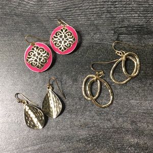 🐙 3 Piece Earring Lot